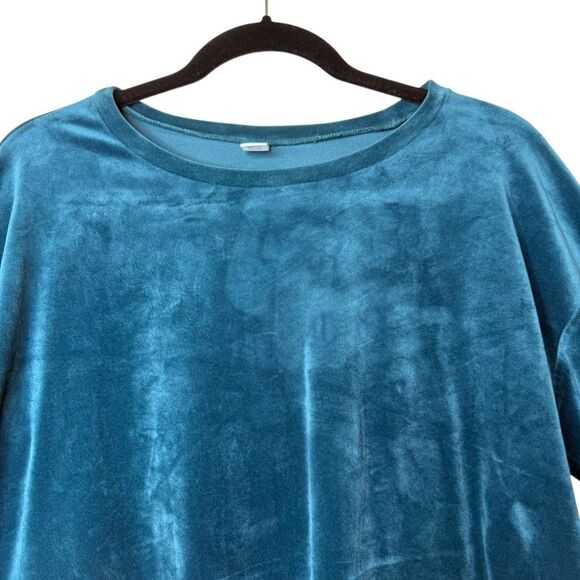 Old Navy Green Velour Cropped Sweatshirt and Jogger Pants Sz S  Cozycore, Soft - Picture 3 of 15